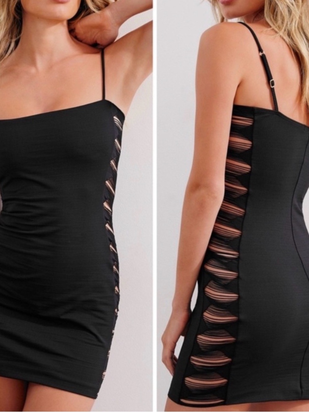 Vix Paula Hermany Black Cocktail dress sz S